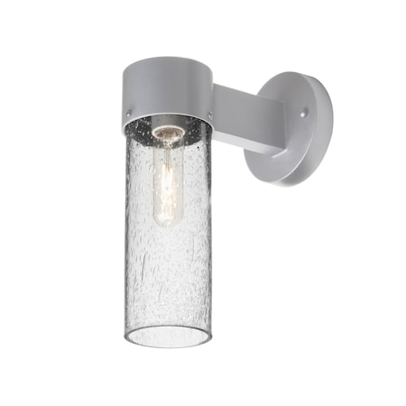 Besa Lighting Juni 10 Outdoor Sconce, Clear Bubble, Silver Finish, 1x60W Incandescent JUNI10CL-WALL-SL